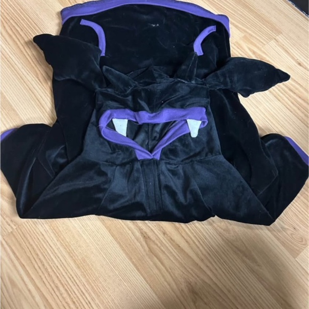 Dog Black and Purple Bat Costume